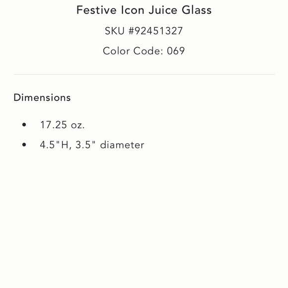 Anthro Christmas’s Icon Juice Glass - Picture 10 of 11